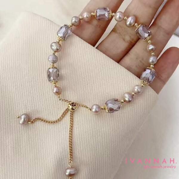 crystal & pearl bracelet
