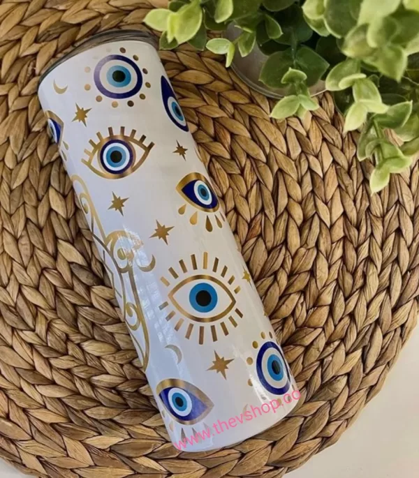 blue evil eye 20 oz. tumbler