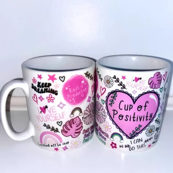 cup of positivity 11 oz. mug